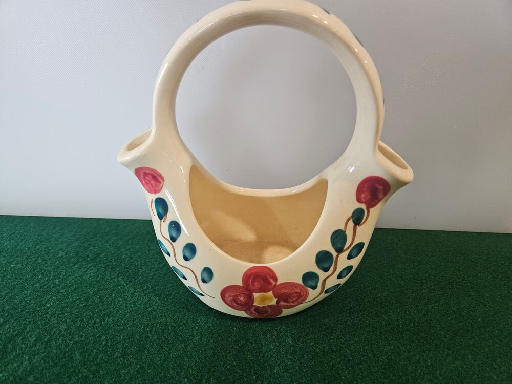 Purinton Pottery Wedding Planter - Mountain Rose Pattern